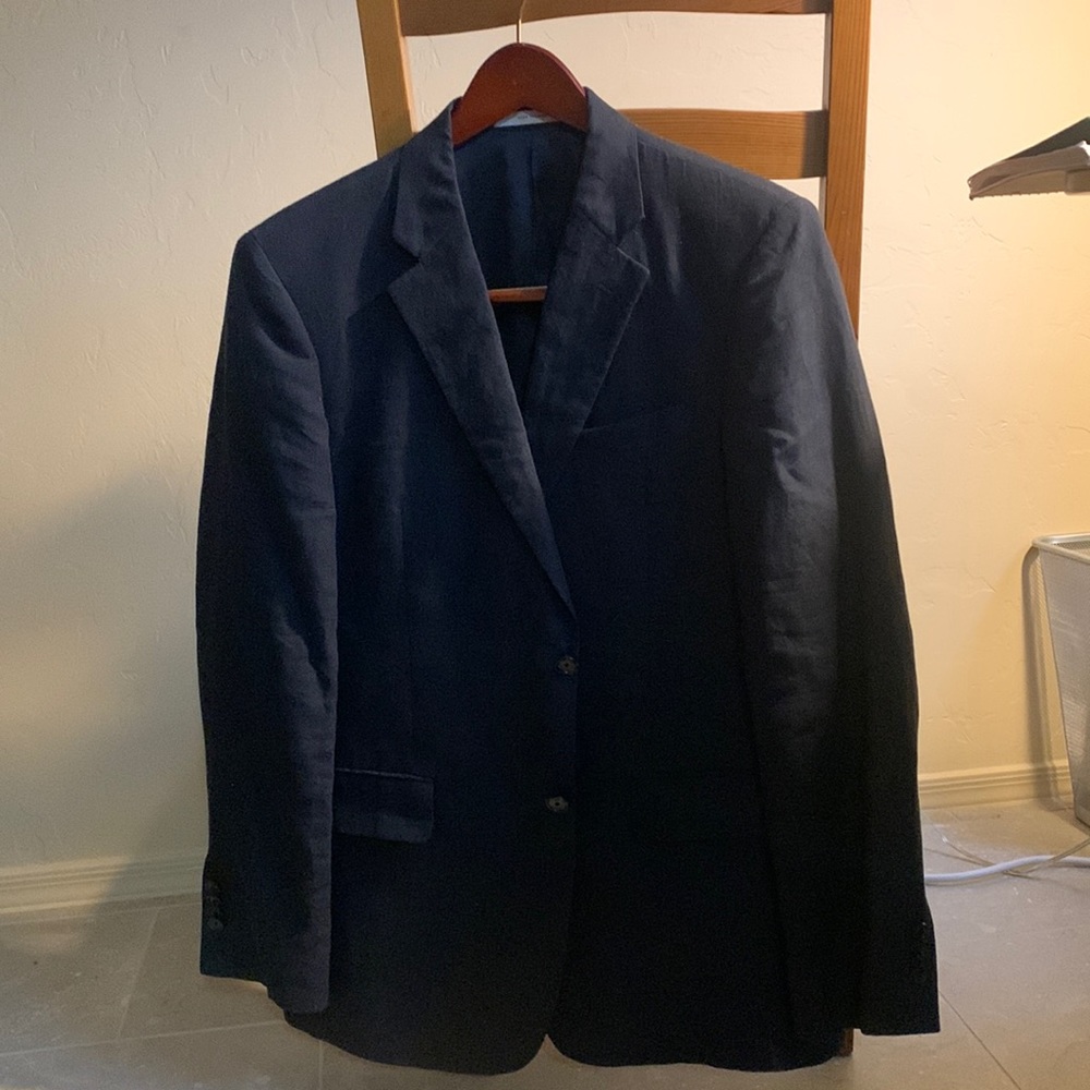 Neiman Marcus Men’s 40R Linen Blazer